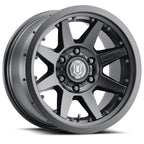 ICON Rebound Pro 17x8.5 6x5.5 0mm Offset 4.75in BS 106.1mm Bore Satin Black Wheel for off road parts