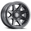 ICON Rebound Pro 17x8.5 6x5.5 0mm Offset 4.75in BS 106.1mm Bore Satin Black Wheel for off road parts
