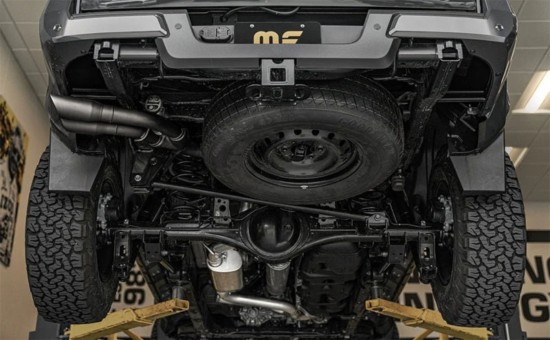 Magnaflow 2024 Toyota Tacoma Speq Series Cat-back Exhaust System (Black Tips) underside view
