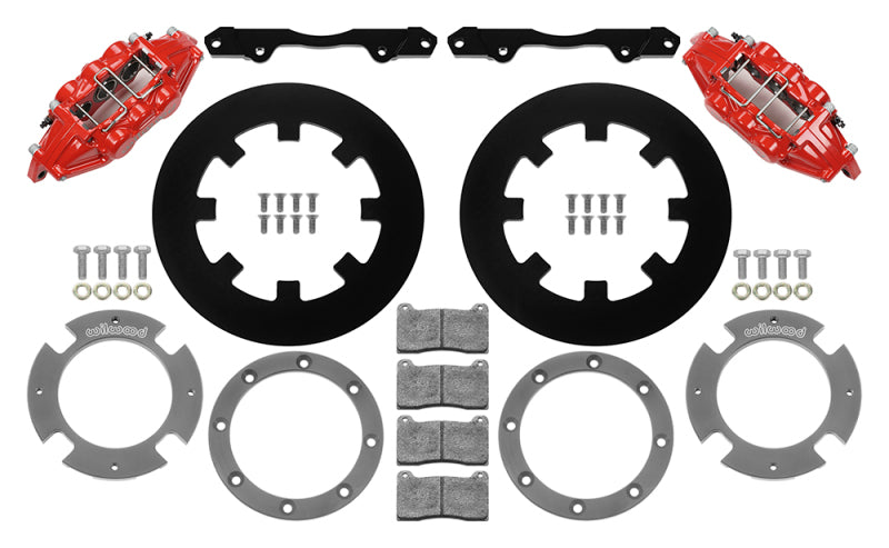 Wilwood 17-21 Can-Am X3RS Red 6-Piston Front Kit 11.25in - Undrilled Rotors Secondary image