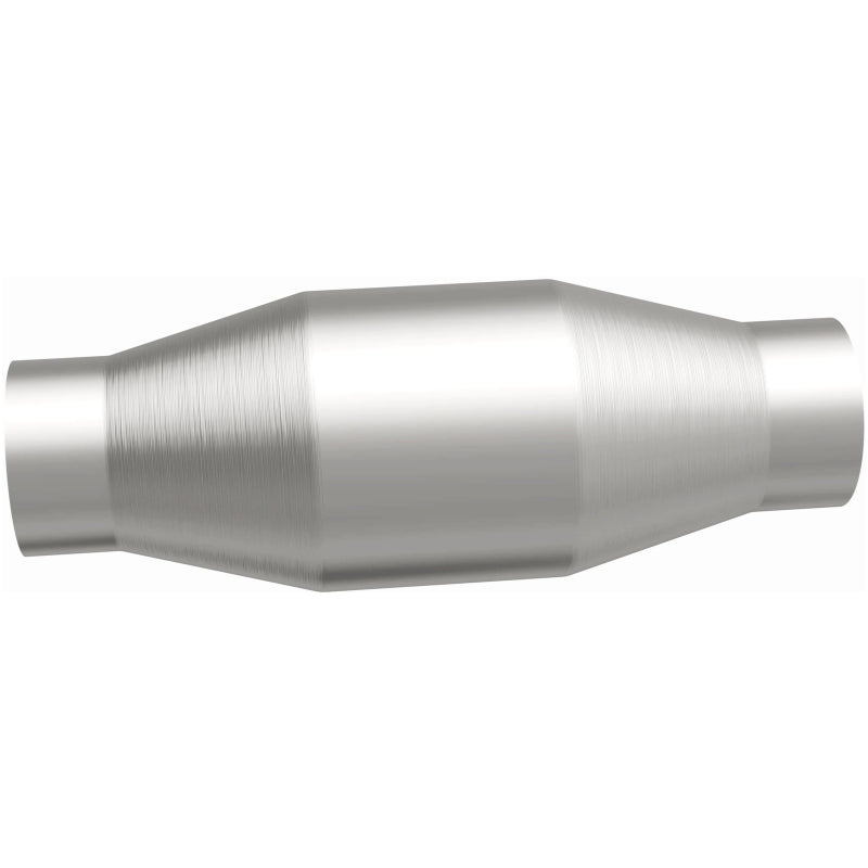 MagnaFlow Conv Univ 4 C/C 3.5 Perf Spun catalytic converter for offroad performance upgrades.