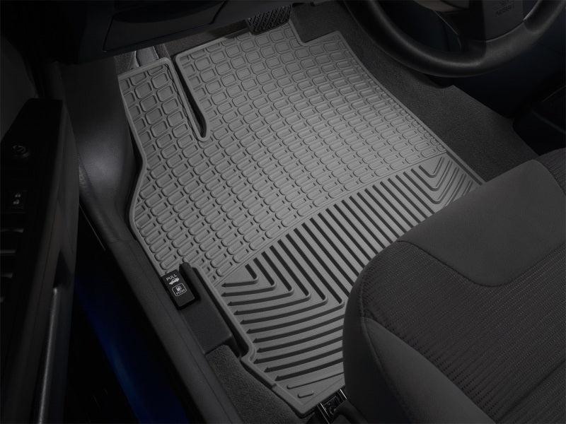WT Rubber Mats - Front - Grey on vehicle floor, durable and anti-skid
