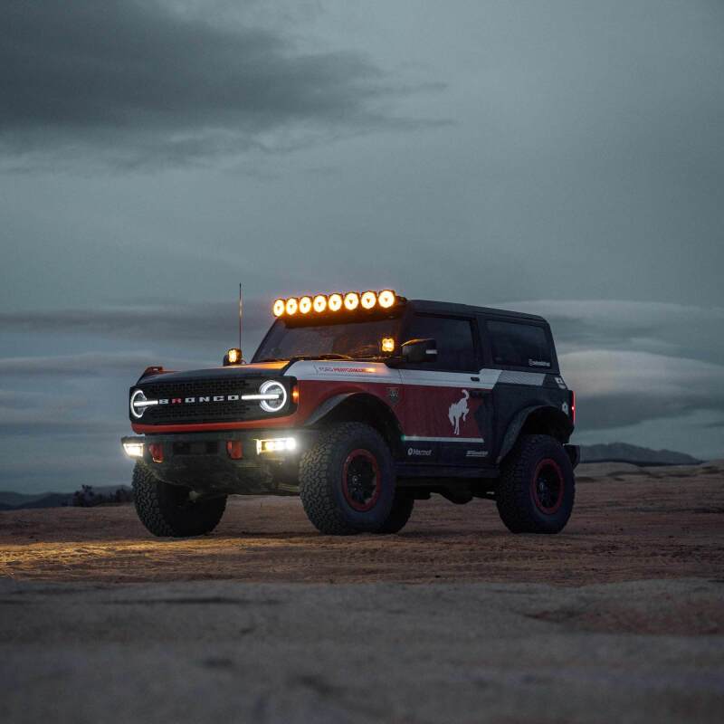 KC HiLiTES Gravity Titan LED Light Bar - 50in. (8-Light) on offroad vehicle