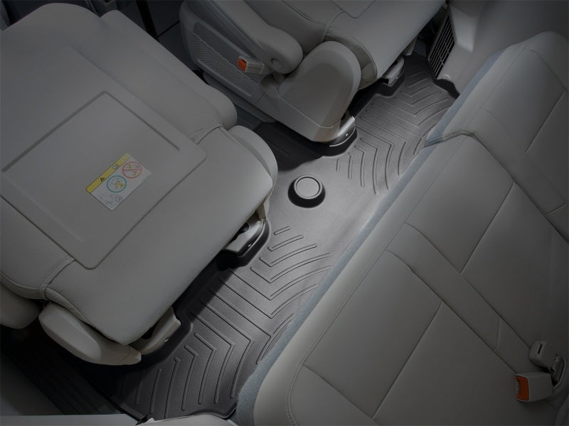 WeatherTech 08+ Chrysler Town & Country Rear FloorLiner - Black Secondary image