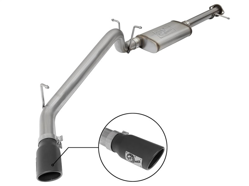 aFe Mach Force-XP Exhaust 3in CB SS 15-17 GM Colorado/Canyon 2.5L/3.6L Side Exit w/ Black Tip Secondary image