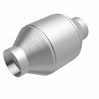 MagnaFlow Conv Univ 2.5in Inlet/Outlet Center/Center Round 3in Body L x 5in W x 8.75in Overall L, essential off road parts.