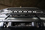 DV8 Offroad 2021-2022 Ford Bronco (Not For Factory Plastic Bumper) Factory Bumper Bull Bar - Black with LED light.