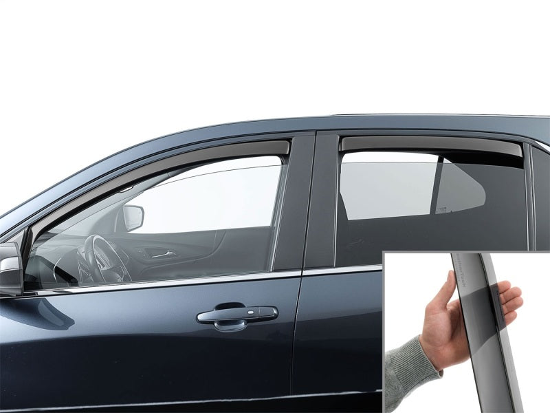 WeatherTech 18-24 Chevrolet Equinox Front & Rear Side Window Deflectors - Dark Tint Secondary image