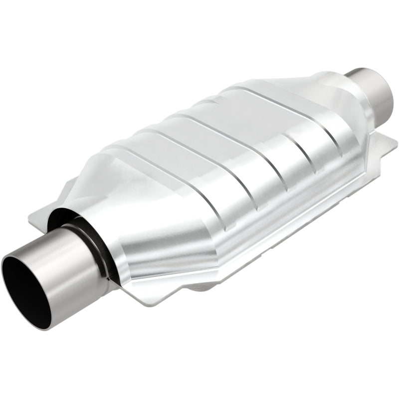 MagnaFlow Univ Cat Conv 2.25in Inlet/Outlet Center/Center Oval 12in Body L x 7in W x 16in Overall L Secondary image