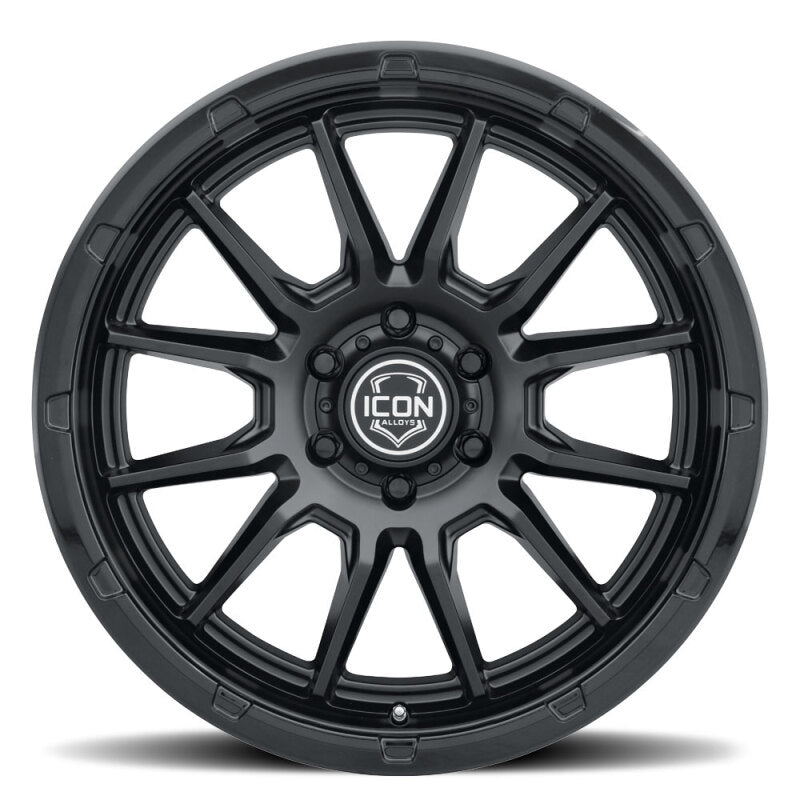 ICON Alloys Cajon 20x9 / 5x150 / 16mm / 5.625in BS Double Black Wheel Secondary image