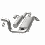 MagnaFlow 18-23 Jeep Wrangler JL 2.0L/3.6L Overland Series Axle-Back Exhaust system for offroad performance upgrades.