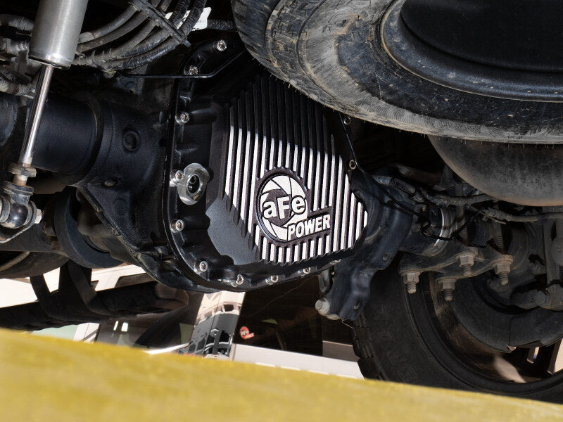 aFe POWER Pro Series Rear Diff Cover Black w/ Machined Fins Ford F-250/350 23-26 (Sterling 11.6) Secondary image
