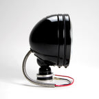 KC HiLiTES Daylighter 6in. Halogen Light 100w Spot Beam (Pair Pack System) - Black SS side view, offroad lighting