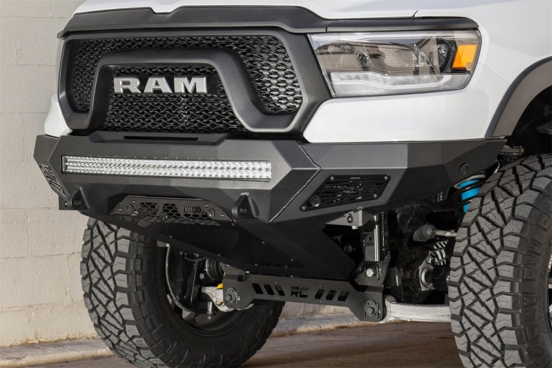 Addictive Desert Designs 2019 Ram Rebel 1500 Stealth Fighter Fr Bumper w/Parking Sensor Cutouts Secondary image