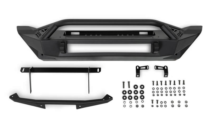 DV8 Offroad 07-23 Jeep Wrangler JK/JL & Gladiator JT FS-1 Series Stubby Front Bumper and installation hardware