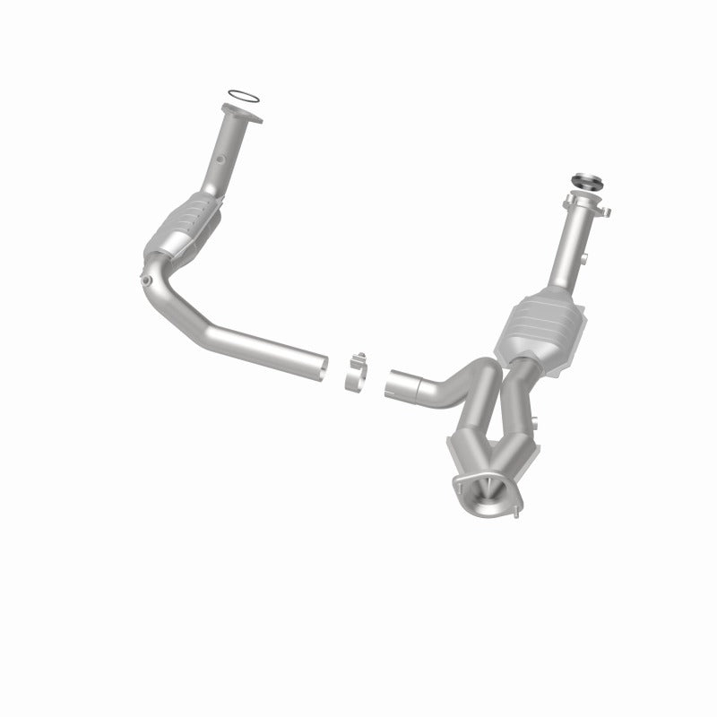 MagnaFlow Conv DF 02-06 Cadillac Escalade / 02-06 Chevy Avalanche 5.3L Dual Conv Y-Pipe Assembly 2WD for offroad performance upgrades.