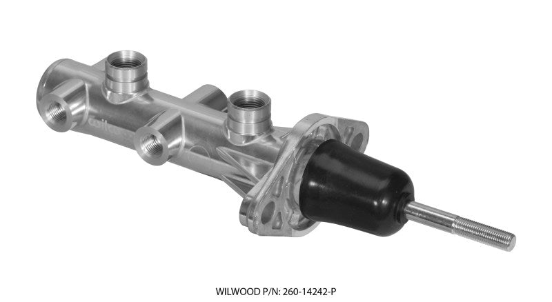 Wilwood Tandem Remote Master Cylinder - 15/16in Bore Ball Burnished Secondary image
