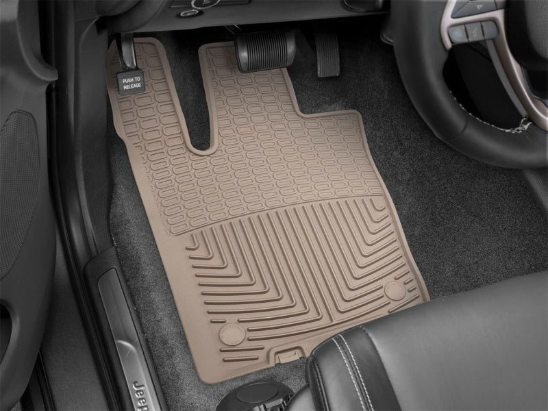 WeatherTech 2016+ Jeep Grand Cherokee / Dodge Durango Front Rubber Mats - Tan Secondary image