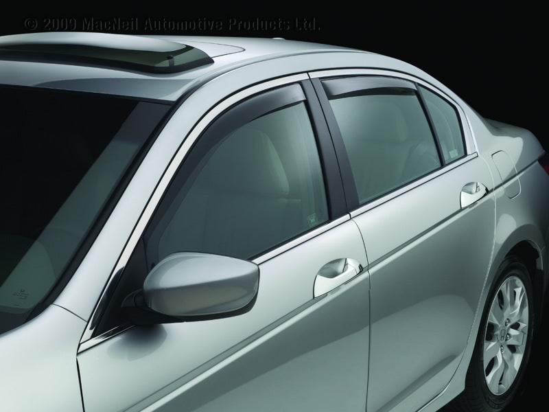 WeatherTech 08-12 Honda Accord Frond and Rear Side Window Deflectors - Dark Smoke Secondary image