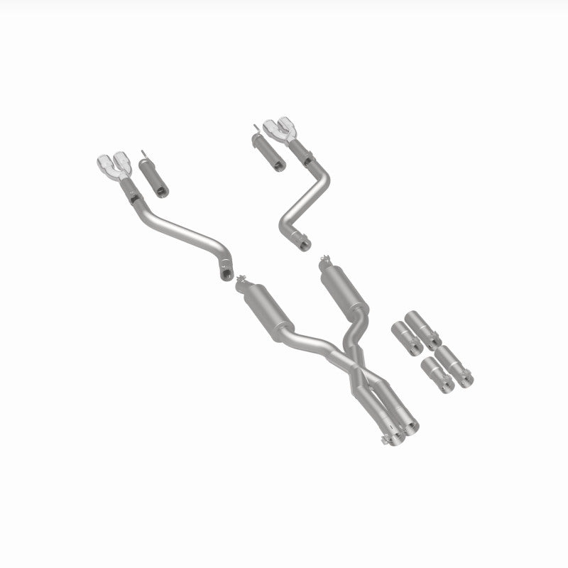 MagnaFlow 2017+ Dodge Challenger 409 SS Polished 3in Quad Tips Cat-Back Exhaust components
