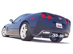Borla 05-08 Chevrolet Corvette Coupe/Convertible 2dr 6.2L 8cyl AT/MT 6spd ATAK SS Catback Exhaust on blue Corvette