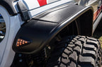 Bushwacker 2020 Jeep Gladiator Launch Edition Flat Style Flares 4pc - Black on truck