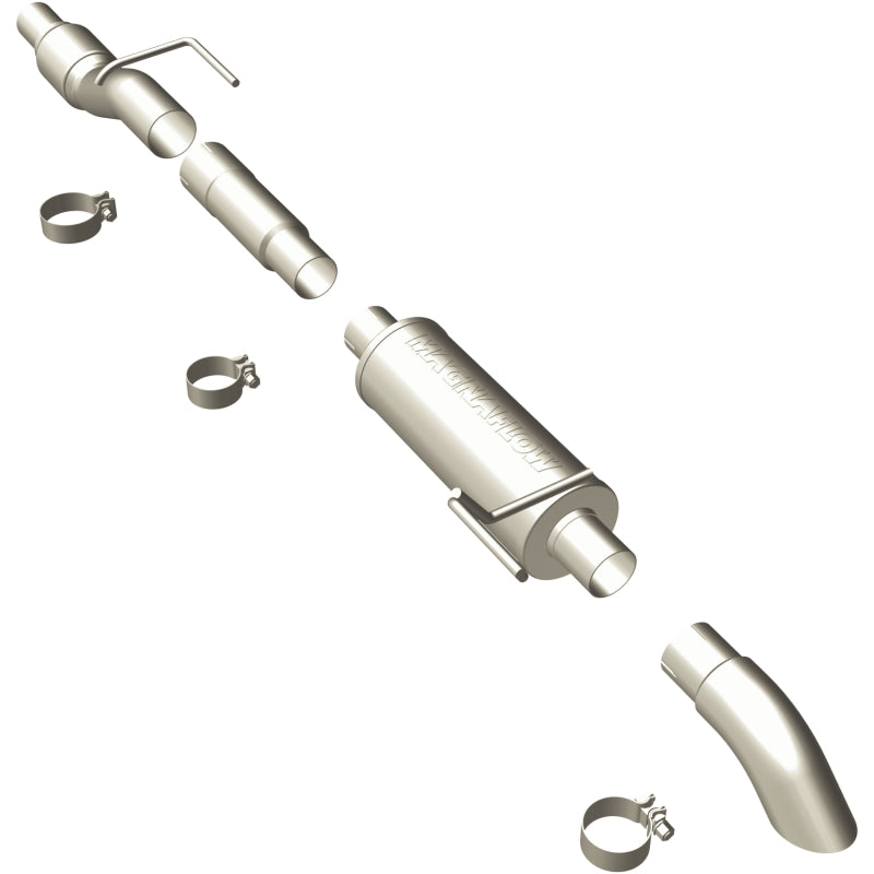 MagnaFlow 11 Ford F-150 3.5L Turbocharged SS Catback Exhaust w/ 3in SS Turn Down Tip Secondary image