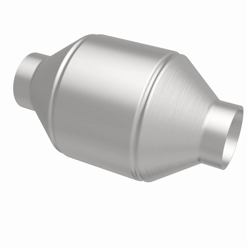 MagnaFlow Conv Univ 2.25in Inlet/Outlet Center/Center Round 3in Body L x 5in W x 8.75in Overall L catalytic converter