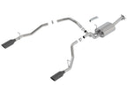 Borla 2019 RAM 1500 5.7L V8 AT 4DR Crew Cab Short Bed Touring SS Catback Exhaust - Black Chrome Tip components image