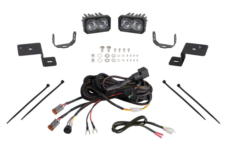 Diode Dynamics 21-22 Ford F-150 SSC2 Stage Series Backlit Ditch Light Kit - Pro White Combo Secondary image