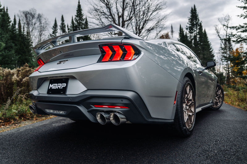MBRP 2024+ Ford Mustang GT Armor Lite 3in Steet Profile Catback Exhaust - Stainless Steel Tips Secondary image