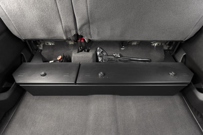 Tuffy Underseat Lockbox W/ Combo Lock For Chevrolet Silverado & Gmc Sierra Crew & Double Cab mounted under rear seat