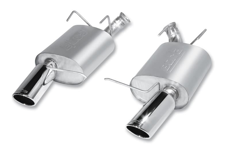 Borla 11-12 Mustang Shelby GT500 2dr 5.4L 8cyl Aggressive ATAK Exhaust (rear section only) image showing dual exhaust tips