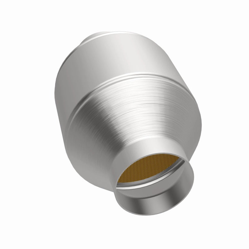 MagnaFlow Conv Univ 2.5in Inlet/Outlet Center/Center Round 3in Body L x 5in W x 8.75in Overall L catalytic converter