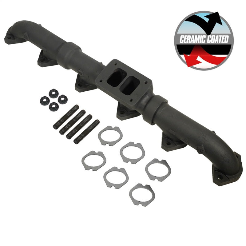 BD Diesel 93-98 Caterpillar 3406E / 99-03 C15 Non-Acert CAT T6 Ceramic Coated Exhaust Manifold Secondary image