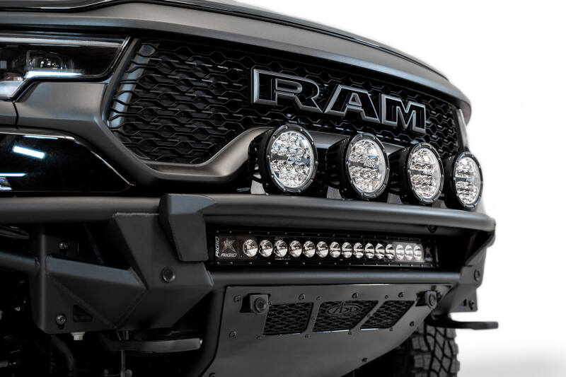 Addictive Desert Designs 2021 Dodge RAM 1500 TRX Light Hoop For PRO Bolt-On Front Bumper with offroad lighting