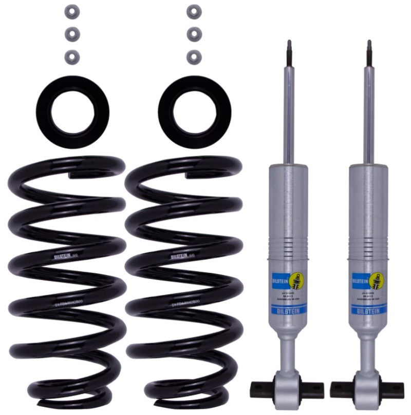 Bilstein B8 6112 2019+ GMC Sierra / Chevrolet Silverado 1500 Front Suspension Kit components.