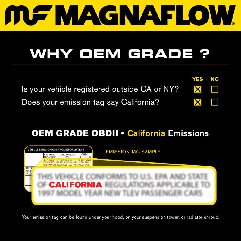 MagnaFlow Converter Direct Fit 06-11 Subaru Impreza 2.5L OEM Grade details