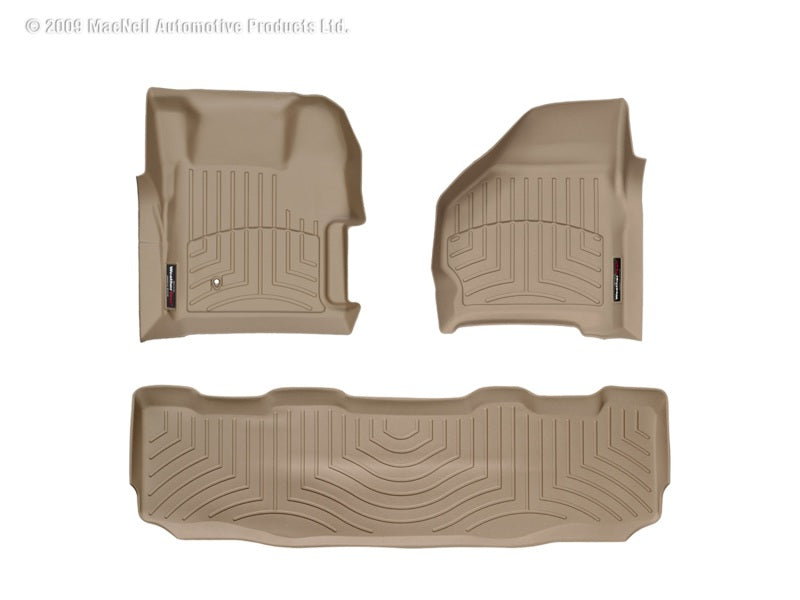 WT FloorLiner - Rear - Tan for Jeep Wrangler and Gladiator.