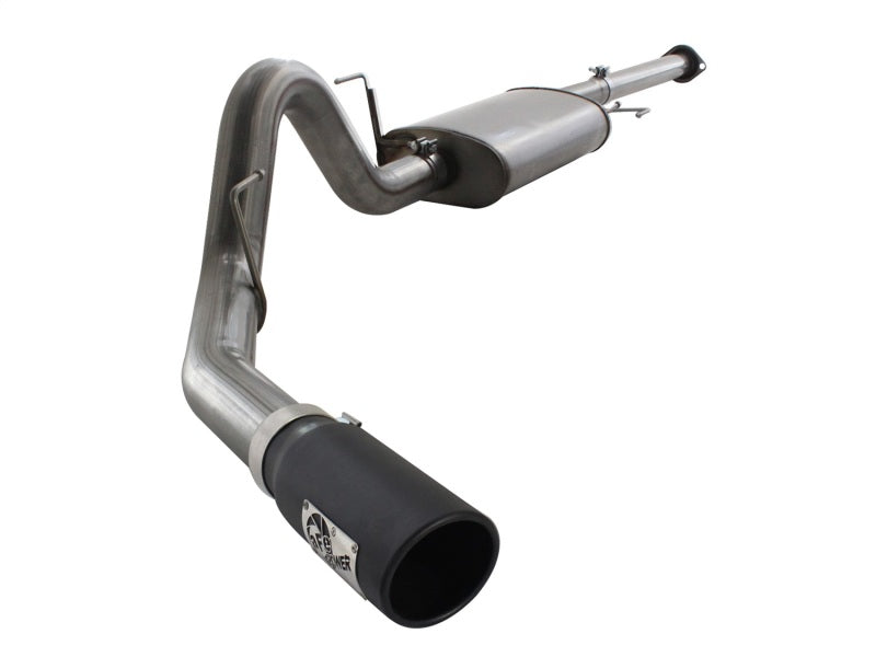 aFe MACHForce XP Exhausts Cat-Back SS 409 EXH Wrinkle Black CB Ford F-150 11-12 V6-3.5L (tt) Secondary image