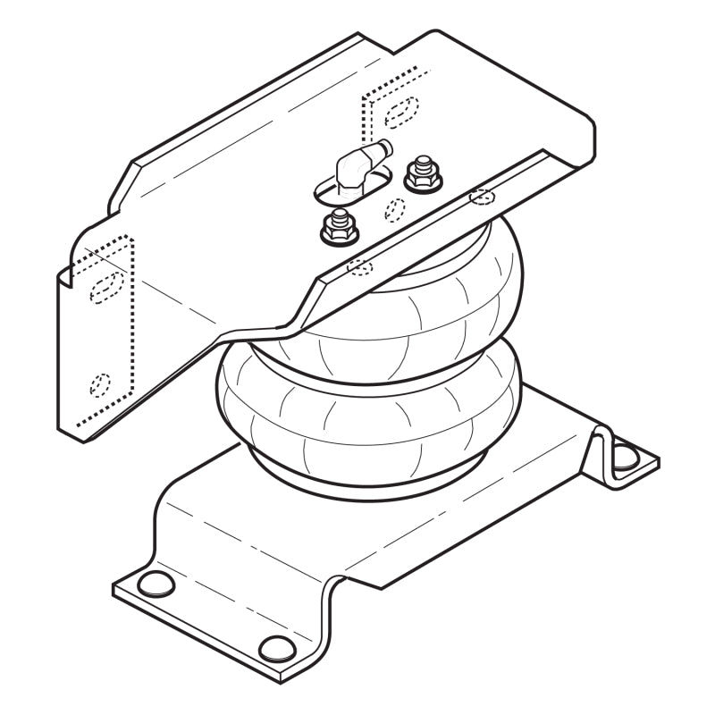 Firestone Ride-Rite Air Helper Spring Kit Rear Ford F550 / Ram 4500/5500 (W217602404) Secondary image