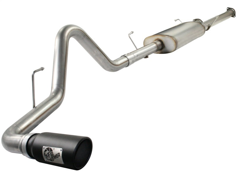 aFe MACHForce XP Exhausts Cat-Back SS-409 EXH CB Toyota Tundra 10-11 V8-5.7L 145.7 WB (blk tip) Secondary image