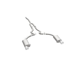 MagnaFlow Cat Back, SS, 2.5in, Street, Dual Split Polished 4.5in Tips 2015 Ford Mustang Ecoboost exhaust system