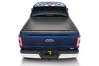 Retrax 21-22 Ford F-150 Super Crew/Super Cab (Incl. 2022 Lightning) 5.5ft Bed RetraxPRO XR installed on a blue truck.