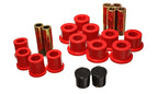 Energy Suspension Rear Spring Bushing Set - Red for offroad performance upgrades.