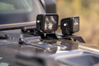 DV8 Offroad 18-22 Jeep Gladiator JT Cowl Light Bar Bracket with LED pod lights