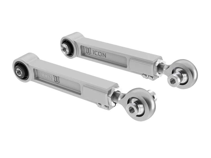 ICON 2021+ Ford Bronco Billet Rear Upper Adjustable Link Kit for offroad performance upgrades.