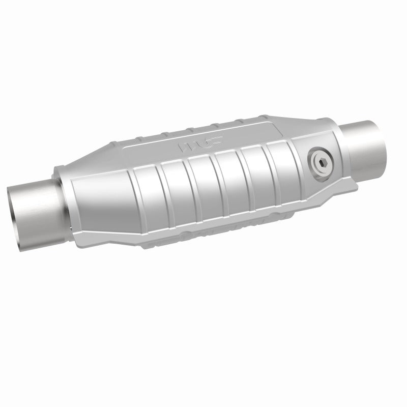 MagnaFlow Conv Univ 2.5 Single O2 Boss universal catalytic converter for offroad performance upgrades and drivetrain upgrades.