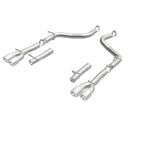 MagnaFlow Axle-Back, SS, 2.5in, Quad Split Rear 3.5in Tip 2015 Dodge Challenger 3.6L V6 exhaust system parts
