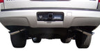 Gibson 07-12 Chevrolet Avalanche LS 5.3L 2.25in Cat-Back Dual Extreme Exhaust - Aluminized view from rear
